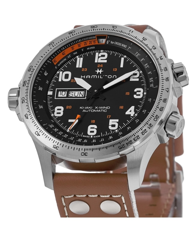 Hamilton Khaki Aviation X-Wind Day Date Auto Black Dial