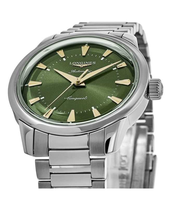 Longines Conquest Heritage Men's Watch L1.650.4.02.6 | WatchMaxx
