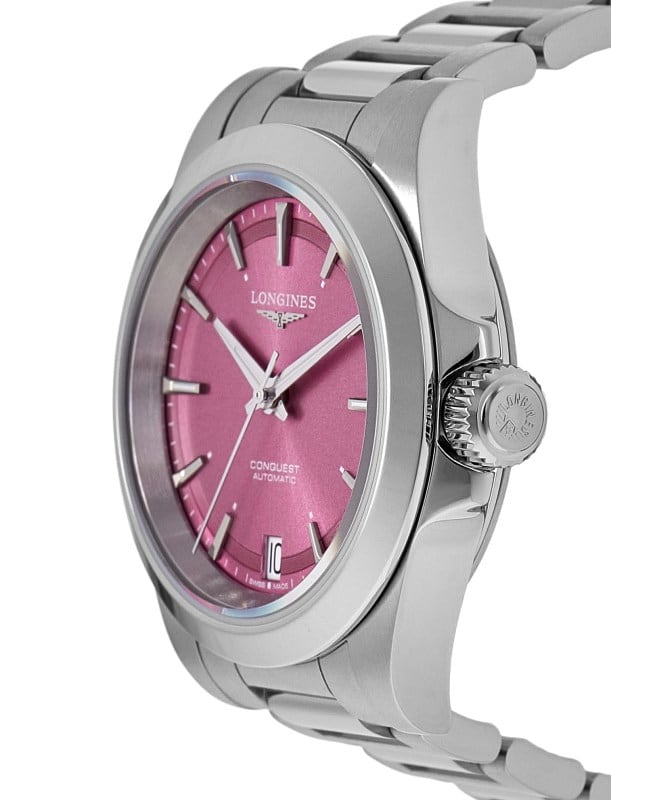 Longines Conquest Automatic Pink Dial Stainless Steel Women's Watch L3.430.4.99.6 3