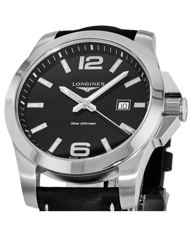 Longines Conquest Quartz Men's Watch L3.760.4.56.3 | WatchMaxx