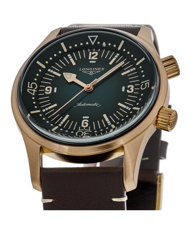 The Longines Legend Diver Bronze Green Dial