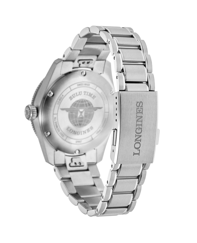 Longines Spirit Zulu Time Blue Dial Stainless Steel Men's Watch L3