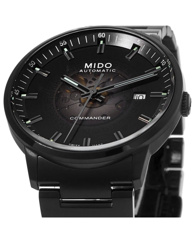 Mido Commander Gradient Black Dial Black Steel Men's Watch Mido Commander Gradient Black Dial Black Steel Men's Watch