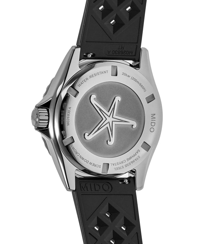 Mido Ocean Star Tribute Gradient Grey Dial Rubber Strap