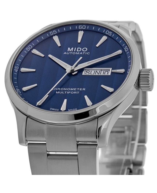 Mido Multifort M Chronometer Automatic Blue Dial Steel Men's