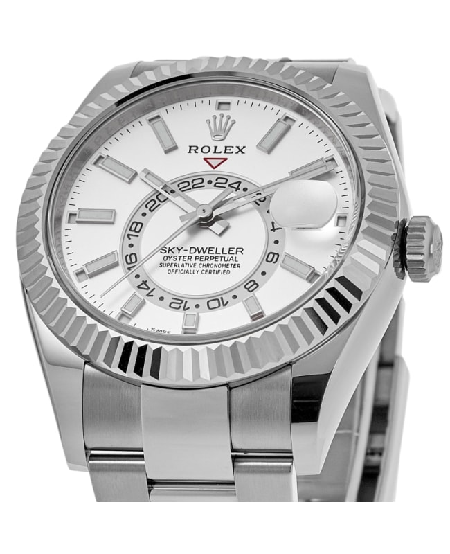 Rolex sky dweller weiss on sale