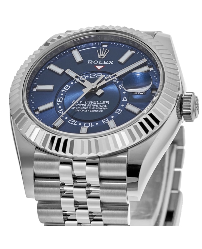 Rolex Sky-Dweller Steel Blue Dial Jubilee Band Men's Watch