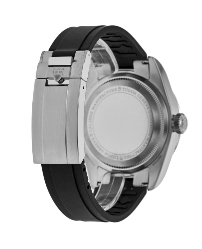 Tudor Black Bay 41 Black Dial Rubber Strap Men 