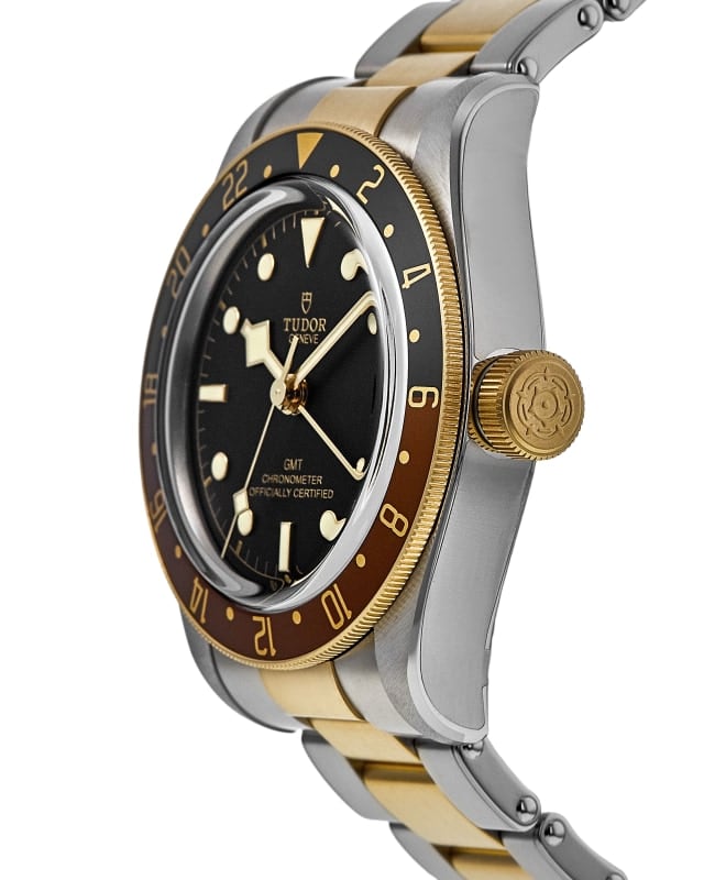 Tudor Black Bay GMT S&G Black Dial Steel and Yellow Gold Men
