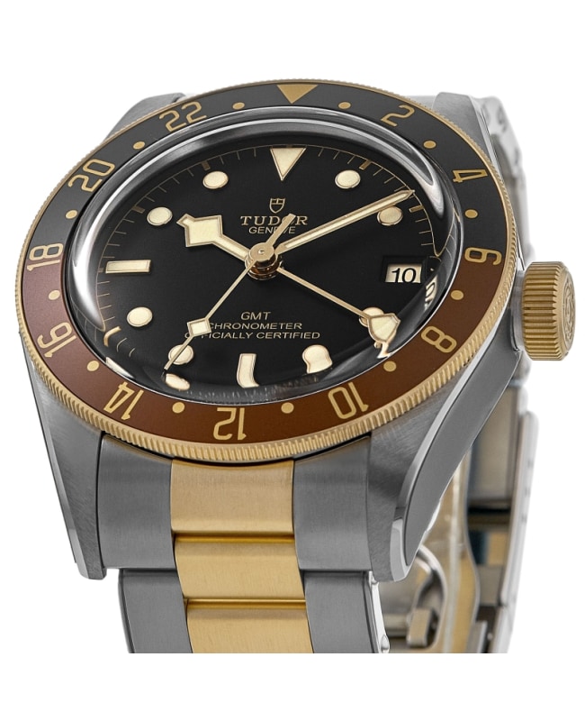Tudor Black Bay GMT S&G Black Dial Steel and Yellow Gold Men 