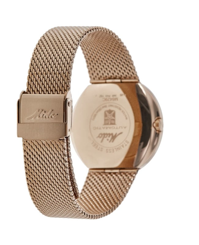 Mido commander cheap rose gold