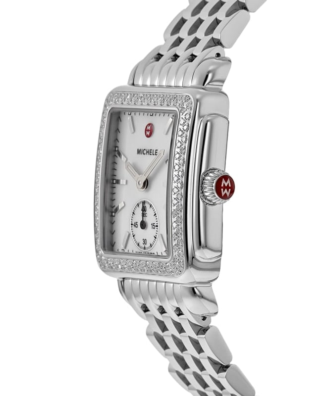Michele caber diamond bracelet watch 35mm store