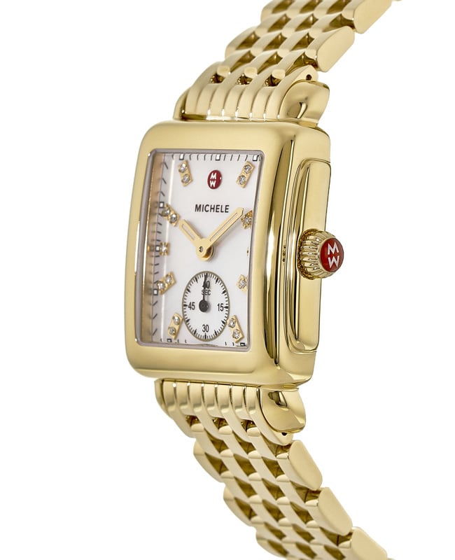 Michele gold watch. Like new. Super cute! Deco Park 18K Gold-Plated Watch MWW06E000146 - MICHELE® main image 2