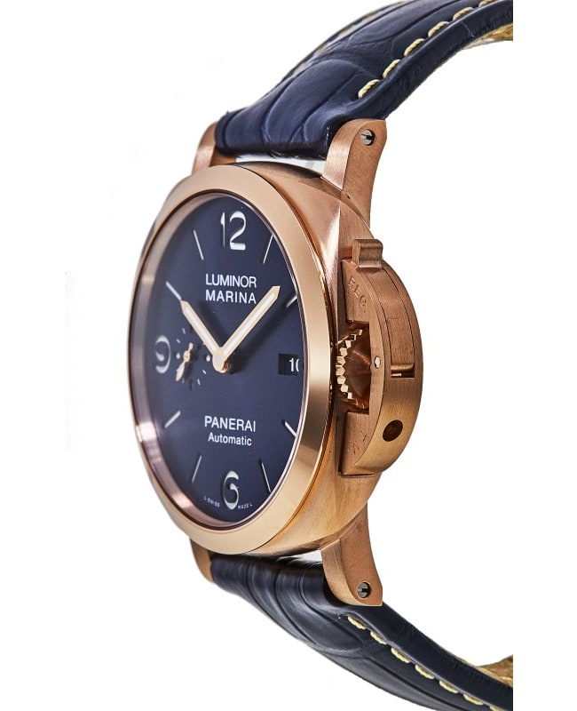 Panerai rose gold blue dial sale