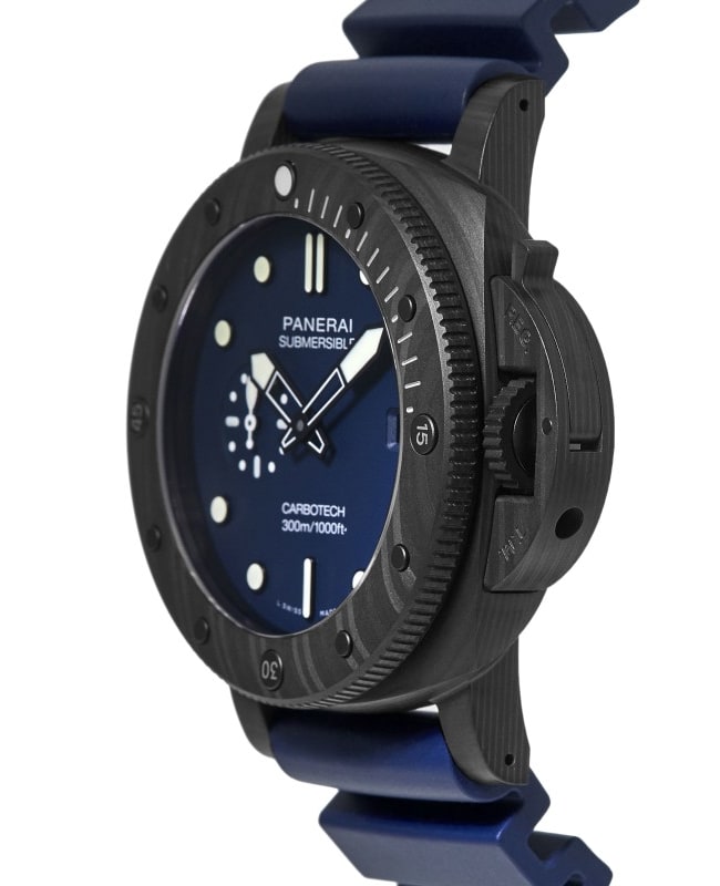 Panerai Submersible QuarantaQuattro Carbotech Blu Abisso Men s Watch PAM01232