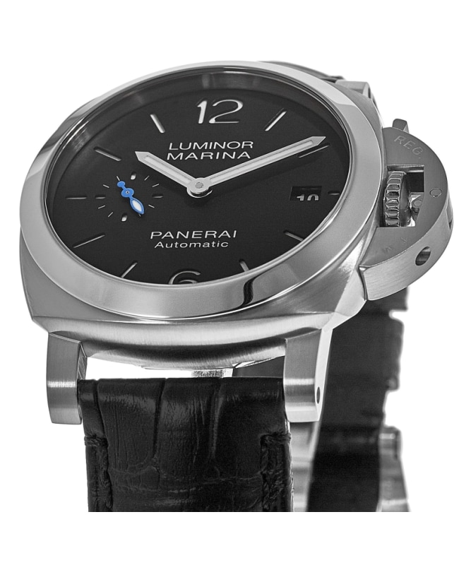 Panerai Luminor Marina Black Dial Leather Strap Men's Watch Panerai Luminor Marina Black Dial Leather Strap Men's Watch
