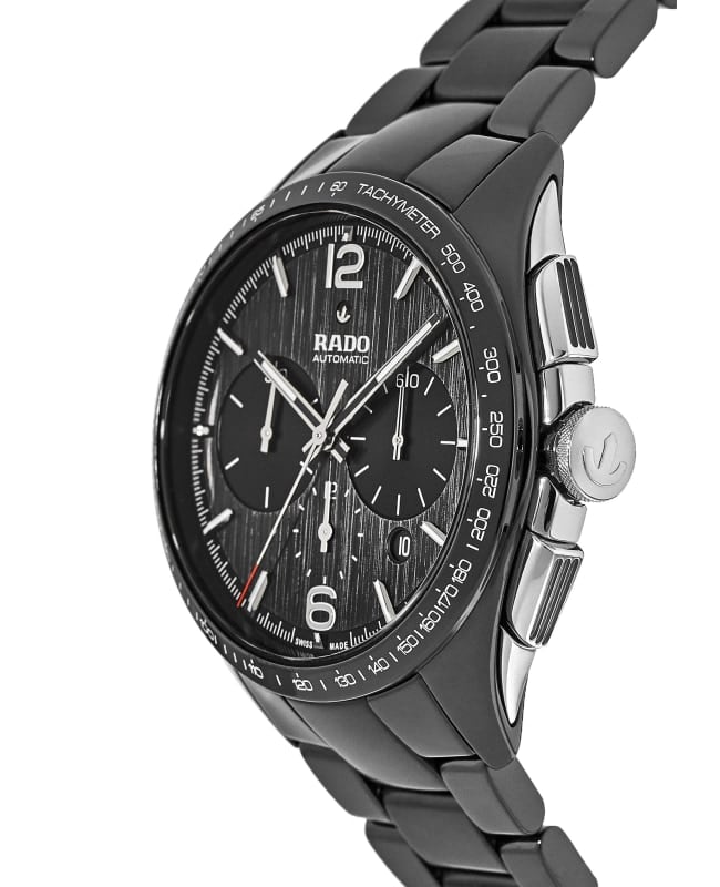 Rado Hyperchrome Black Dial Stainless Steel and Ceramic Men s Watch R32121152 PO