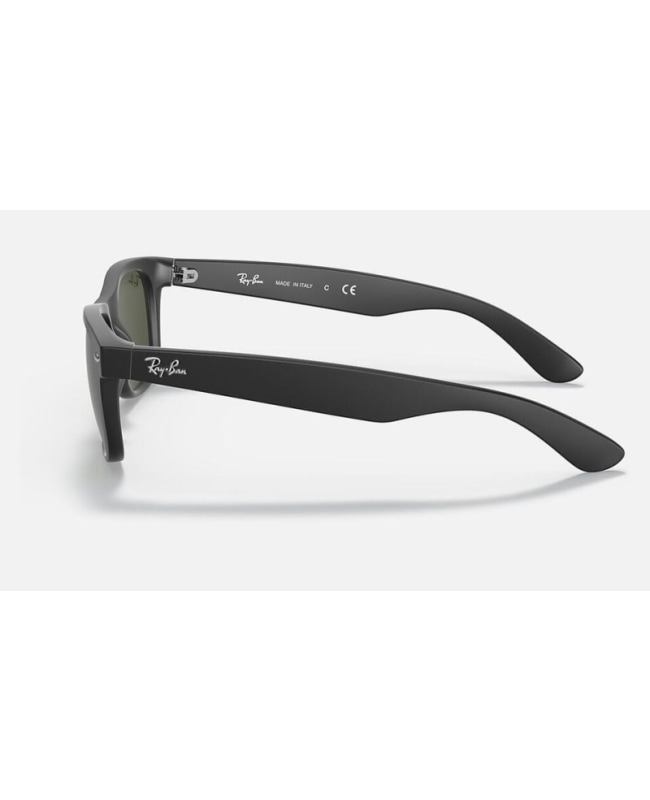 Ray Ban New Wayfarer Classic Square Black Acetate Green Men s Sunglasses RB2132 622 58 18