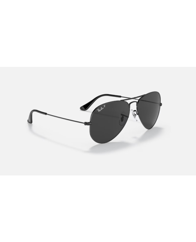 Ray-Ban Aviator Black Metal Pilot Polarized Unisex