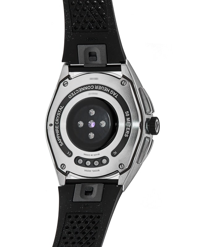 Tag heuer connected modular 41 black rubber and titanium smartwatch online
