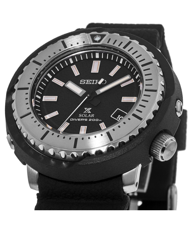 Seiko Prospex Black Dial Silicone Strap Men's Watch SNE541P1 Seiko Prospex Black Dial Silicone Strap Men's Watch SNE541P1