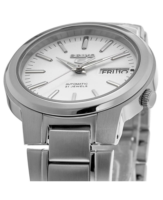 Seiko Off White Dial Steel Men s Watch SNKA01K1 PO WatchMaxx