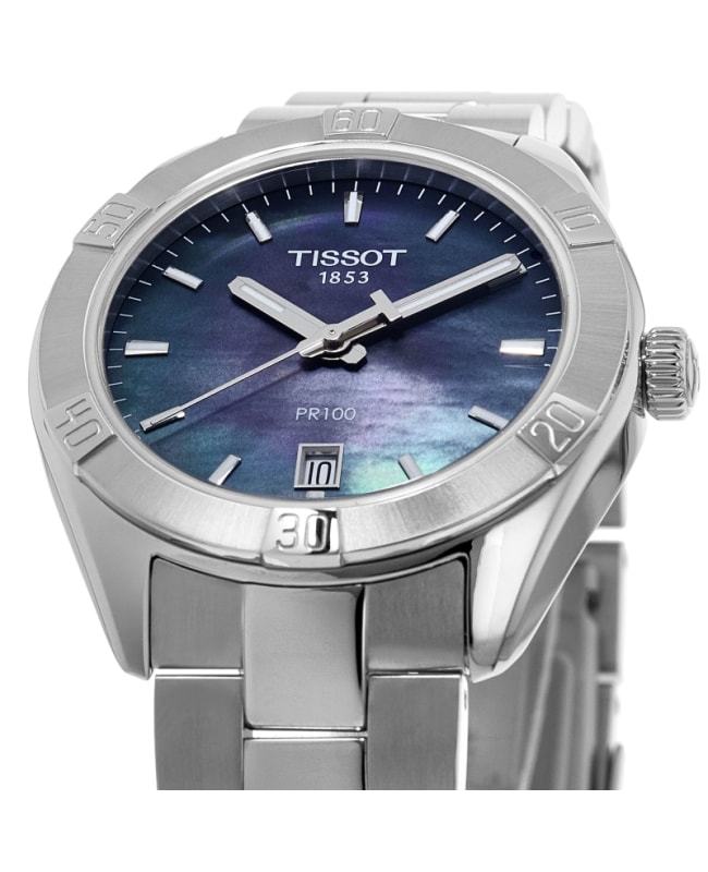 Tissot black mother of pearl hot sale