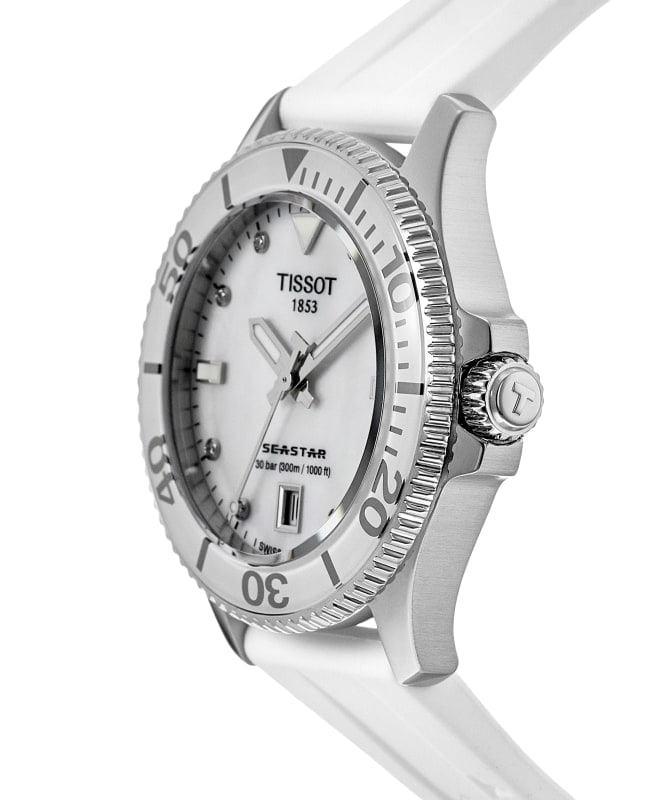 Tissot white mother of pearl hotsell