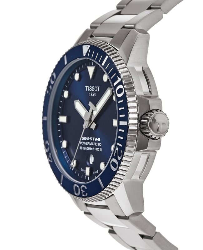 Seastar 1000 automatic blue dial men's watch clearance
