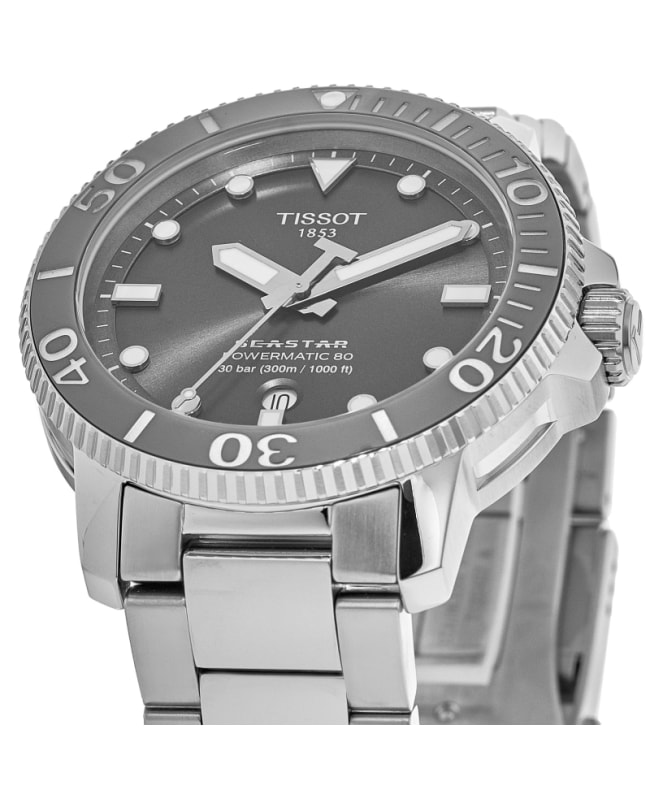 Tissot Seastar 1000 Grey Dial Steel Men s Watch T120.407.11.081.01