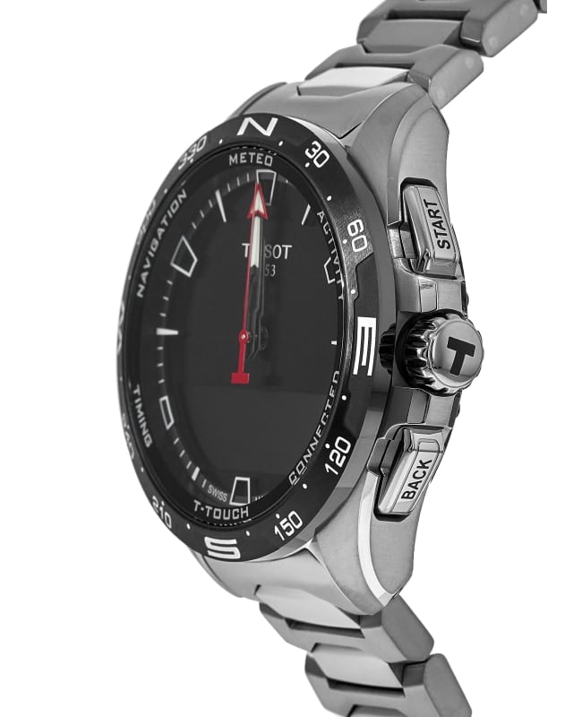 Tissot T Touch Connect Solar Black Dial Titanium Rechargeable