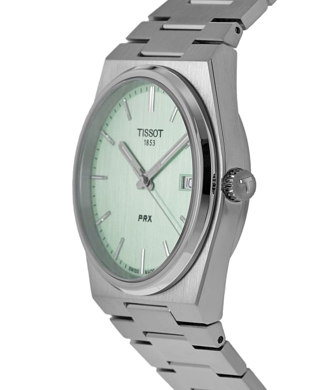 Tissot PRX Quartz Light Green Dial Stainless Steel Strap Watch for Men