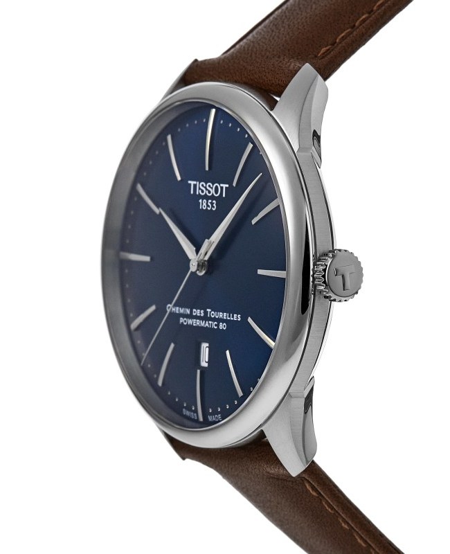 Tissot chemin des tourelles powermatic 80 blue dial top