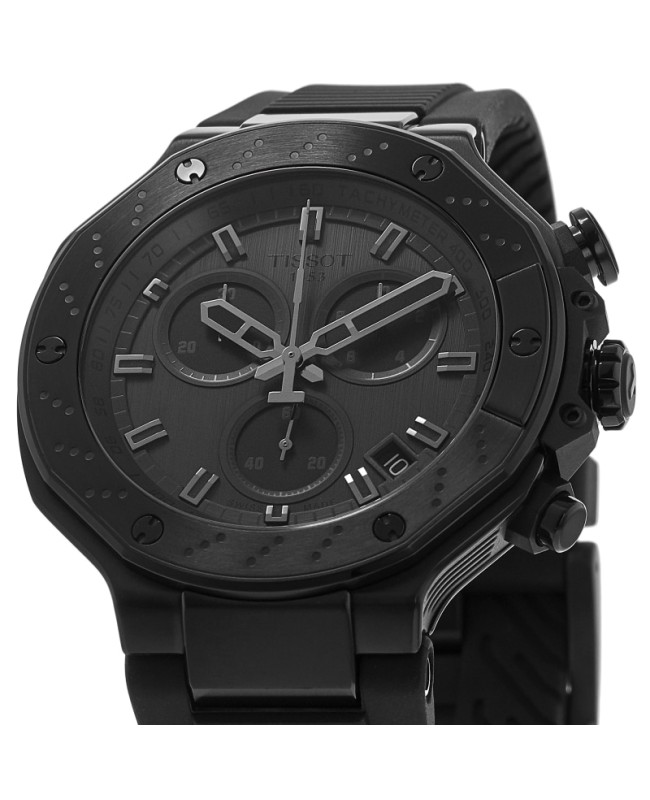 Tissot T Race Chronograph Grey Dial Silicone Strap Men s Watch T141.417.37.061.00