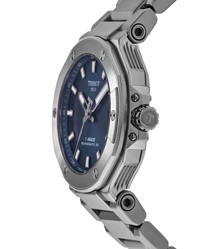 Tissot T-Race Powermatic 80 Automatic Blue Dial Steel Men's Watch