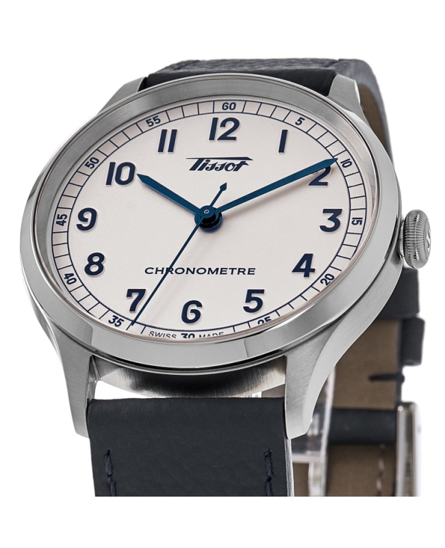 Tissot Heritage 1938 Automatic COSC Silver Dial Leather Strap Men s Watch T142.464.16.032.00