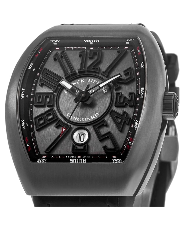 Franck Muller Vanguard Classical 41mm Black Grey Dial Titanium