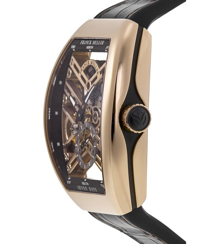 Franck Muller Vanguard 7 Day Power Reserve Skeleton Men's Watch V