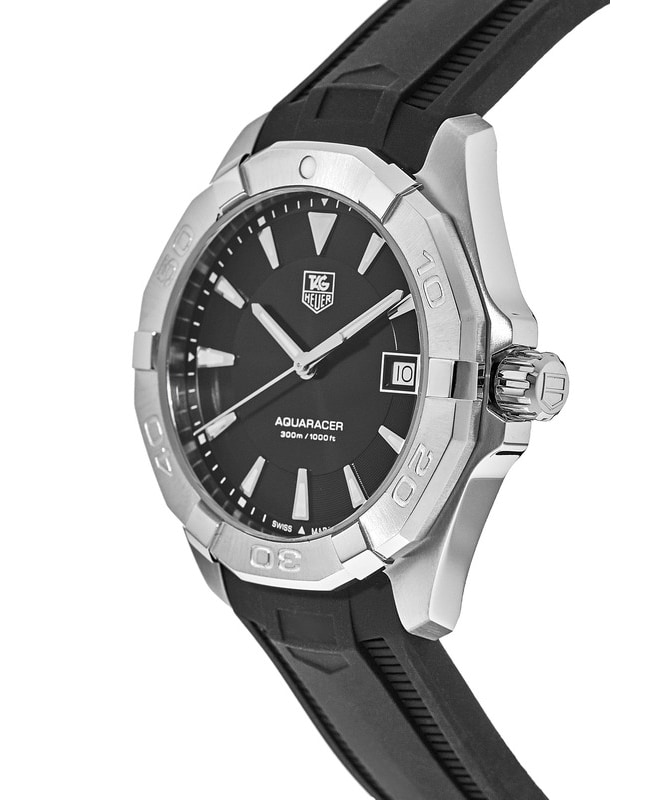 Tag Heuer Aquaracer 300M 41MM Black Dial Rubber Strap Men's Watch