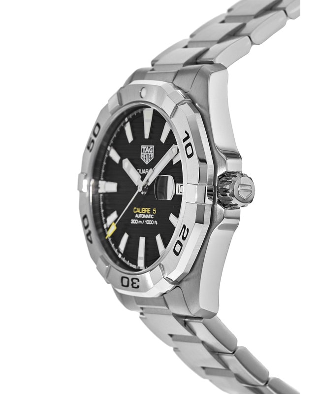 TAG HEUER AQUARACER CALIBRE 5 AUTOMATIC BLACK STAINLESS STEEL WBD2110 - BRC  Watches