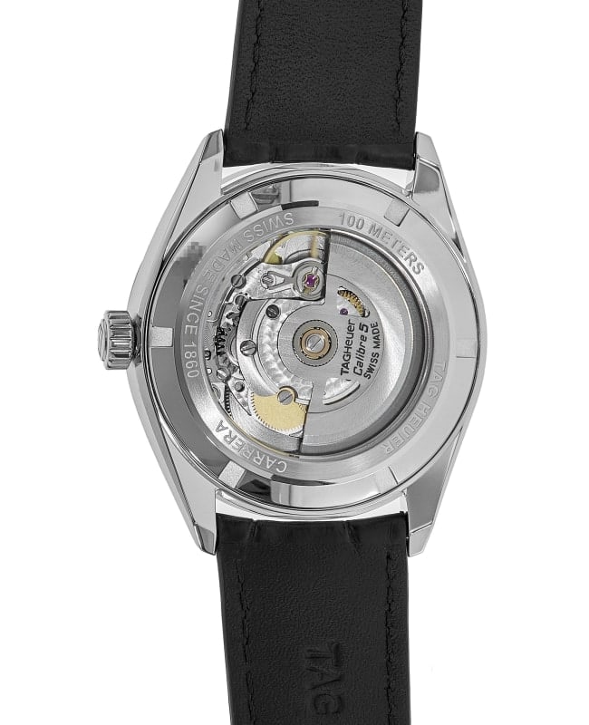 Tag Heuer Carrera Date Automatic Black Dial Leather Strap Tag Heuer Carrera Date Automatic Black Dial Leather Strap