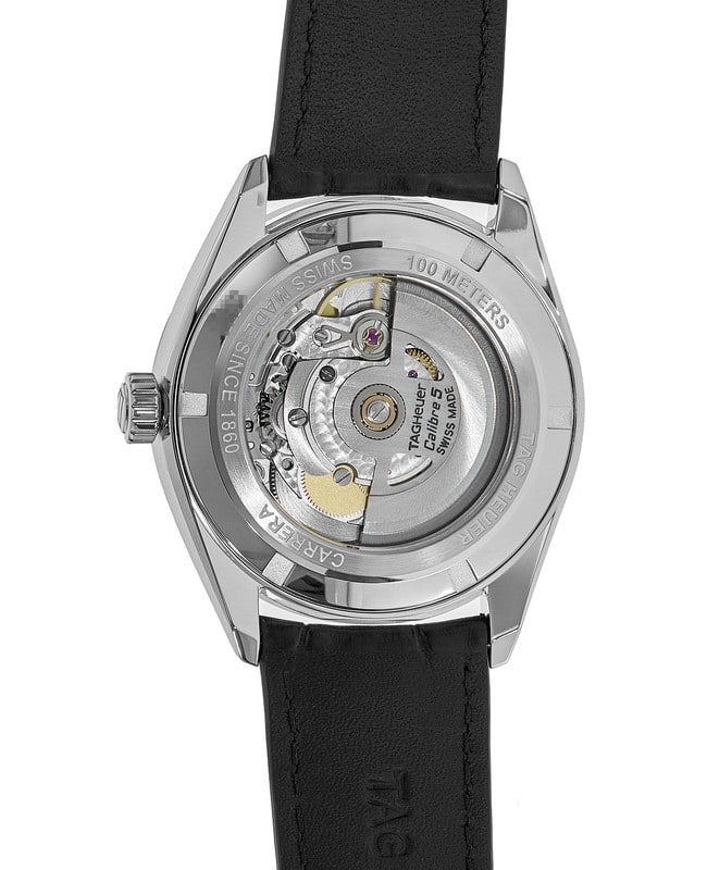 Tag Heuer Carrera Automatic Silver Dial Black Leather Strap Tag Heuer Carrera Automatic Silver Dial Black Leather Strap