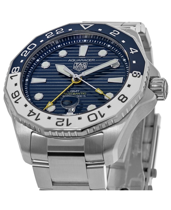 Tag Heuer Aquaracer Professional 300 GMT Automatic Blue Dial Stainless Steel Men's Watch WBP2010.BA0632 3