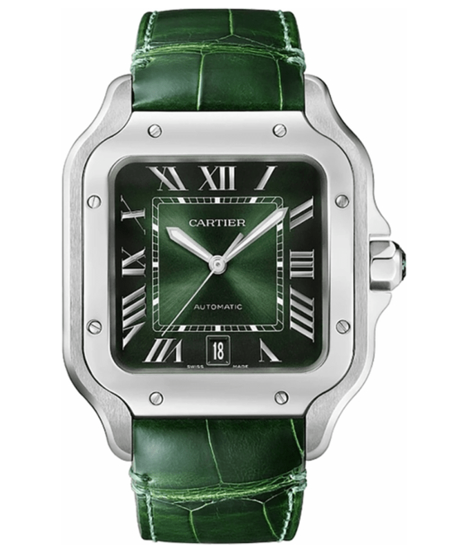 Cartier watch green best sale