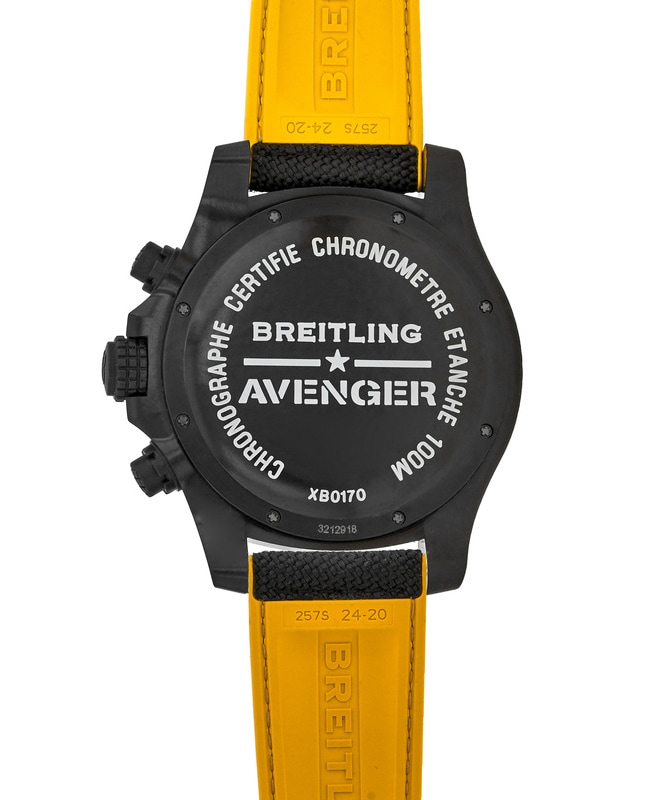 Breitling Avenger Hurricane Chronograph Matte Black Men's Watch