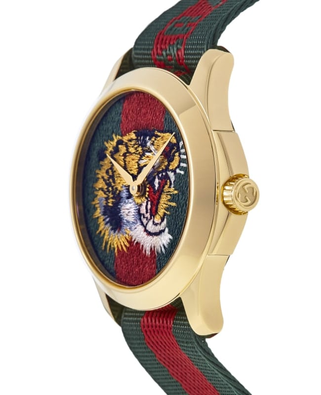 Gucci watch fabric strap hot sale