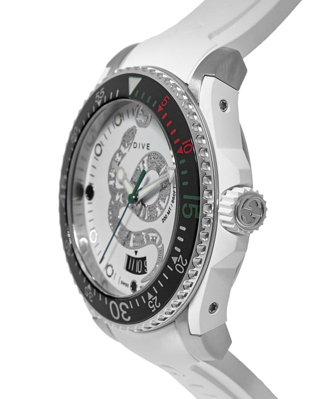 Gucci white snake hotsell