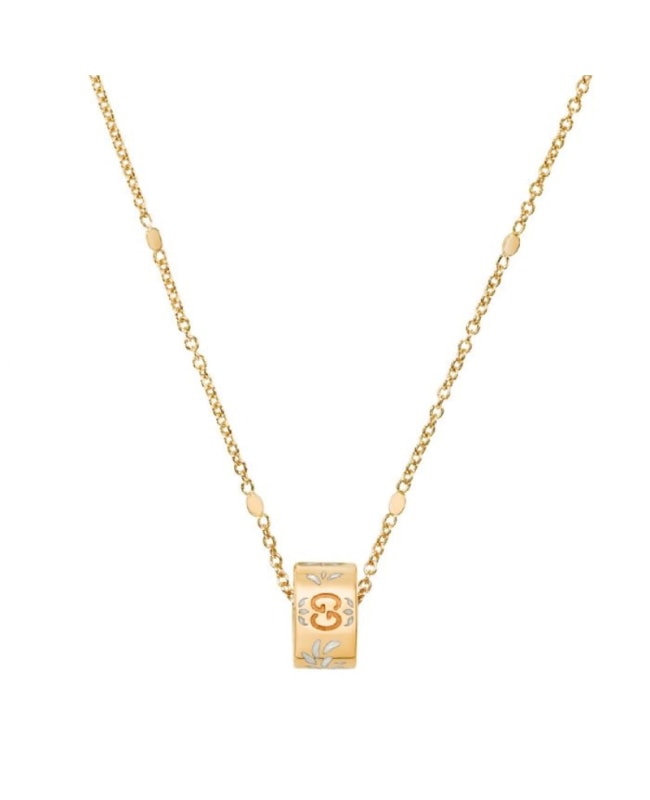 Gucci icon necklace deals in yellow gold