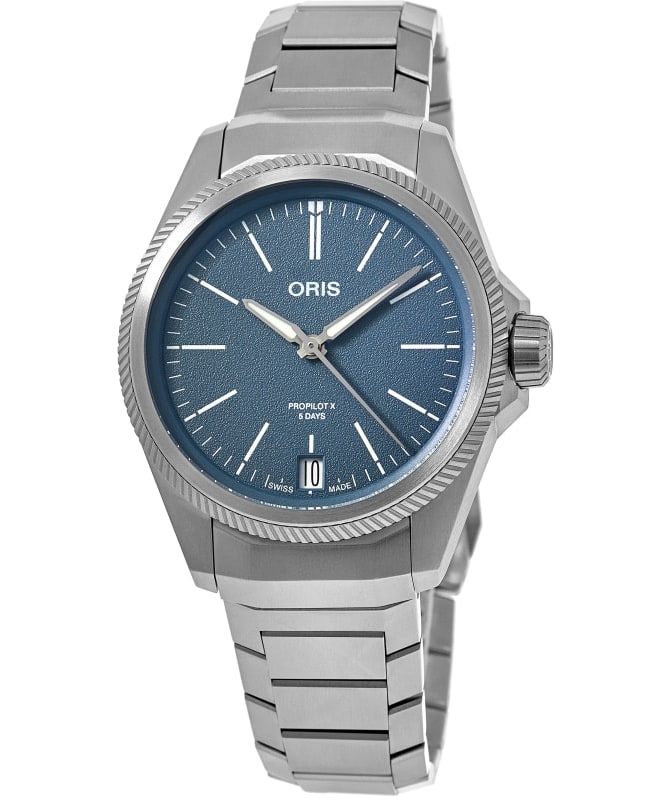 Oris ProPilot X Calibre 400 Blue Dial Titanium Men’s Watch 01 400 7778 7155-07 7 20 01TLC 01 400 7778 7155-07 7 20 01TLC