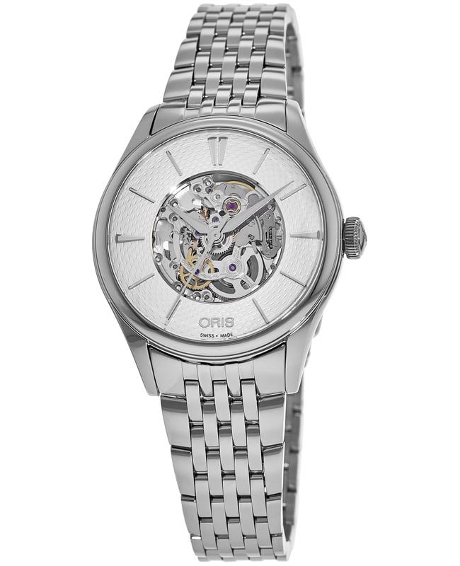 Oris Artelier Skeleton Dial Automatic Steel Women’s Watch 01 560 7724 4051-07 8 17 79 01 560 7724 4051-07 8 17 79